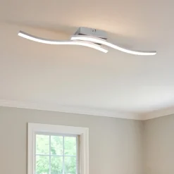 Plafoniere Moderne-Selezionato da Mazzolaluce Plafoniera da cucina grigio nichel led 4000k