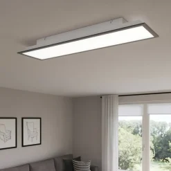 Plafoniere Moderne-Selezionato da Mazzolaluce Plafoniera da cucina led 3000k dimmerabile antracite rettangolare