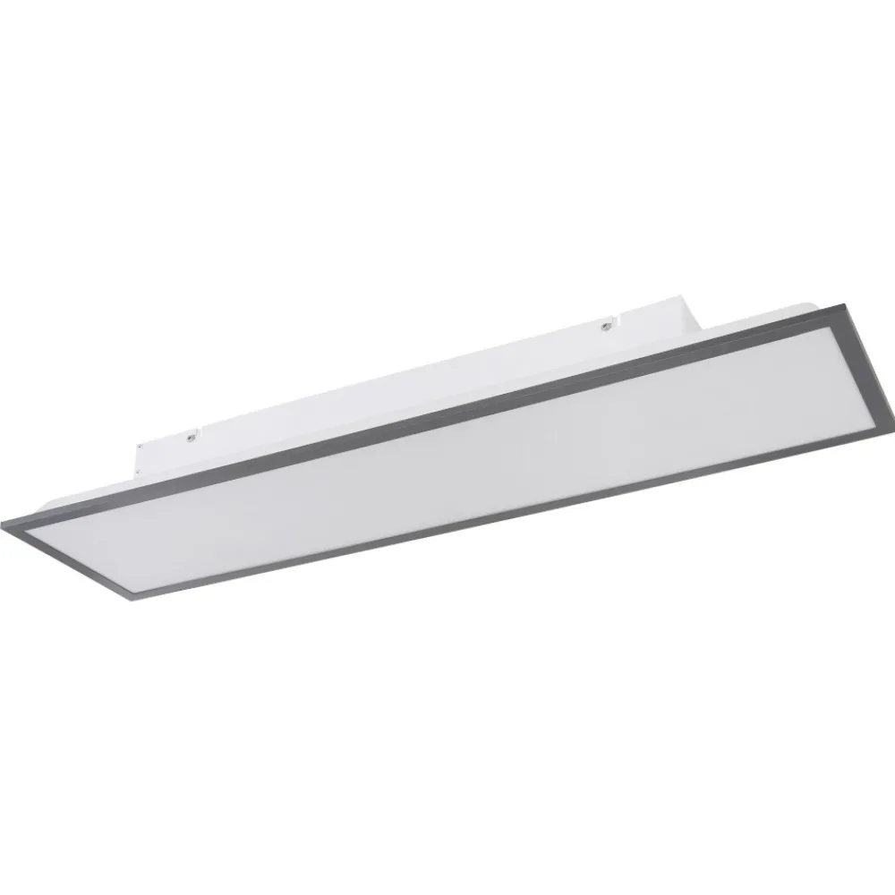 Plafoniere Moderne-Selezionato da Mazzolaluce Plafoniera da cucina led 3000k dimmerabile antracite rettangolare
