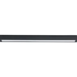 Plafoniere Moderne-Selezionato da Mazzolaluce Plafoniera da cucina led slim nera 122cm 22w 3000k
