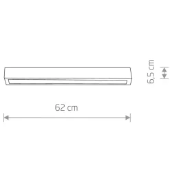 Plafoniere Moderne-Selezionato da Mazzolaluce Plafoniera da cucina led 11w 3000k nera 62cm rettangolare