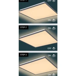 Plafoniere Moderne-Selezionato da Mazzolaluce Plafoniera da cucina led 36w 3000k 60x60 quadrata antracite