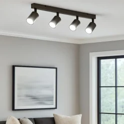 Plafoniere Moderne-Selezionato da Mazzolaluce Plafoniera da cucina marrone luci orientabili