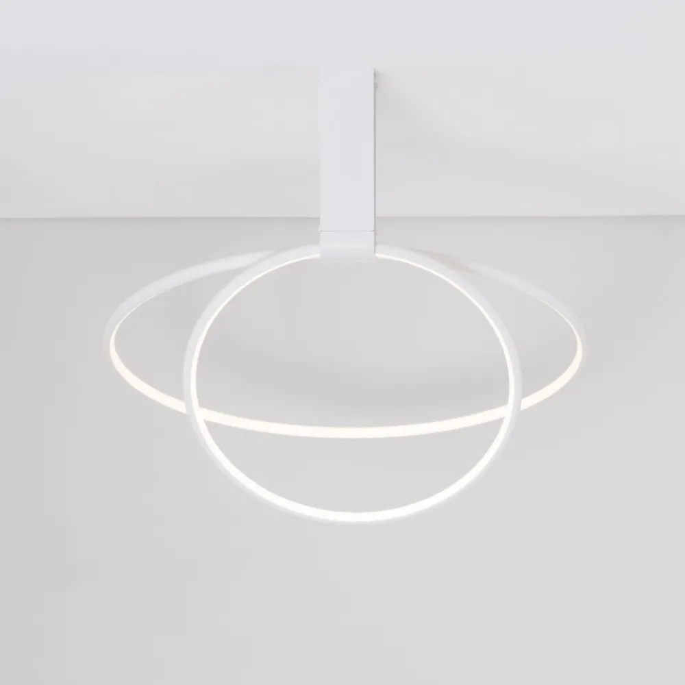 Plafoniere Moderne-Selezionato da Mazzolaluce Plafoniera da cucina moderna led 3000k cerchi orientabili