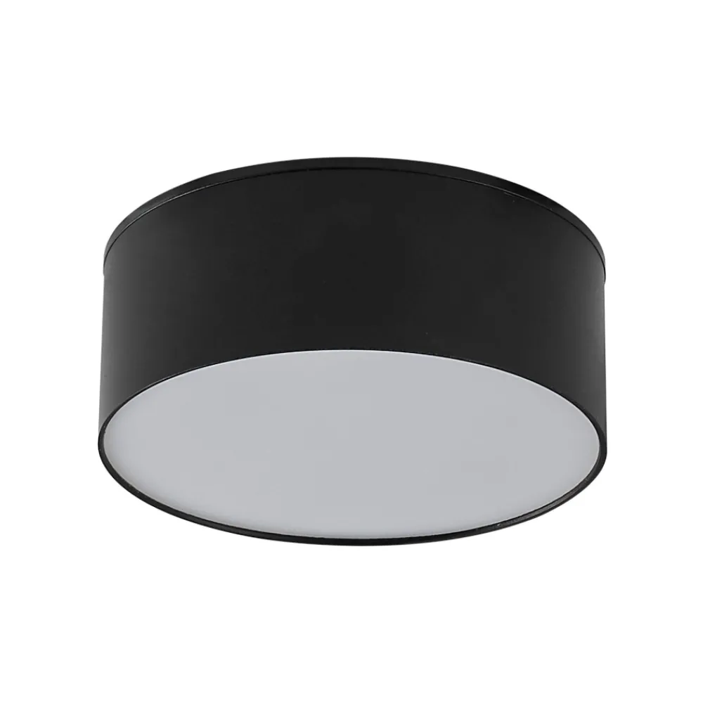 Plafoniere Moderne-Selezionato da Mazzolaluce Plafoniera da cucina moderna 12w 4000k nera rotonda 12cm