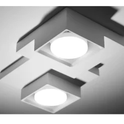 Plafoniere Moderne-Sforzin Illuminazione Plafoniera da cucina moderna in gesso sforzin sibari