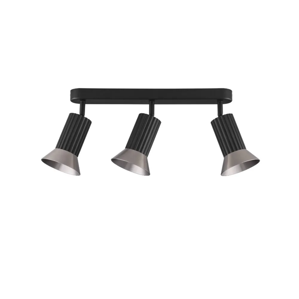 Plafoniere Moderne-Selezionato da Mazzolaluce Plafoniera da cucina moderna con 3 faretti orientabili