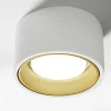 Plafoniere Moderne-Sforzin Illuminazione Plafoniera da cucina nasso sforzin bianca oro