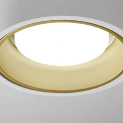 Plafoniere Moderne-Sforzin Illuminazione Plafoniera da cucina nasso sforzin bianca oro