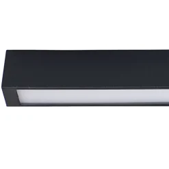 Plafoniere Moderne-Selezionato da Mazzolaluce Plafoniera da cucina nera 92cm led t8 16w 3000k