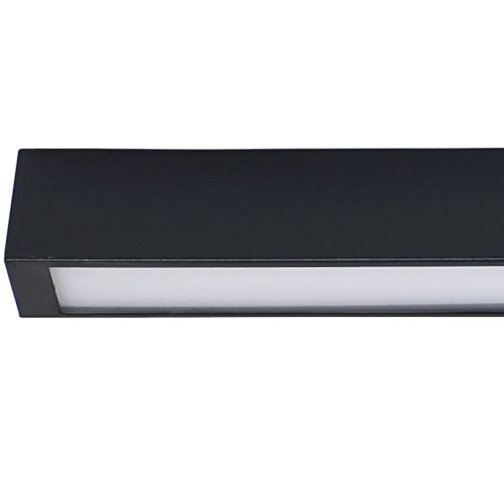 Plafoniere Moderne-Selezionato da Mazzolaluce Plafoniera da cucina nera 92cm led t8 16w 3000k
