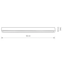 Plafoniere Moderne-Selezionato da Mazzolaluce Plafoniera da cucina nera 92cm led t8 16w 3000k