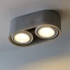 Plafoniere Moderne-Selezionato da Mazzolaluce Plafoniera da cucina ovale con 2 faretti