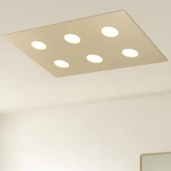 Plafoniere Moderne-Top Light Plafoniera da cucina rettangolare moderna sabbia