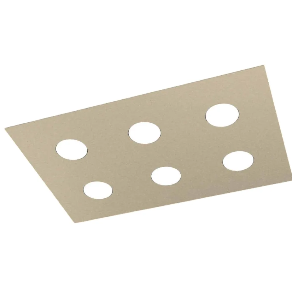 Plafoniere Moderne-Top Light Plafoniera da cucina rettangolare moderna sabbia