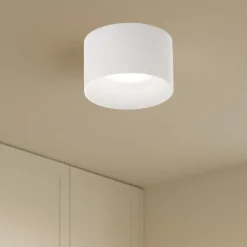 Plafoniere Moderne-Selezionato da Mazzolaluce Plafoniera da cucina rotonda bianca da soffitto fp