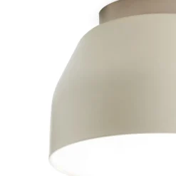 Plafoniere Moderne-Miloox Plafoniera da cucina rotonda mug design moderno tortora
