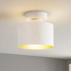 Plafoniere Moderne-Selezionato da Mazzolaluce Plafoniera da cucina rotonda di colore bianco
