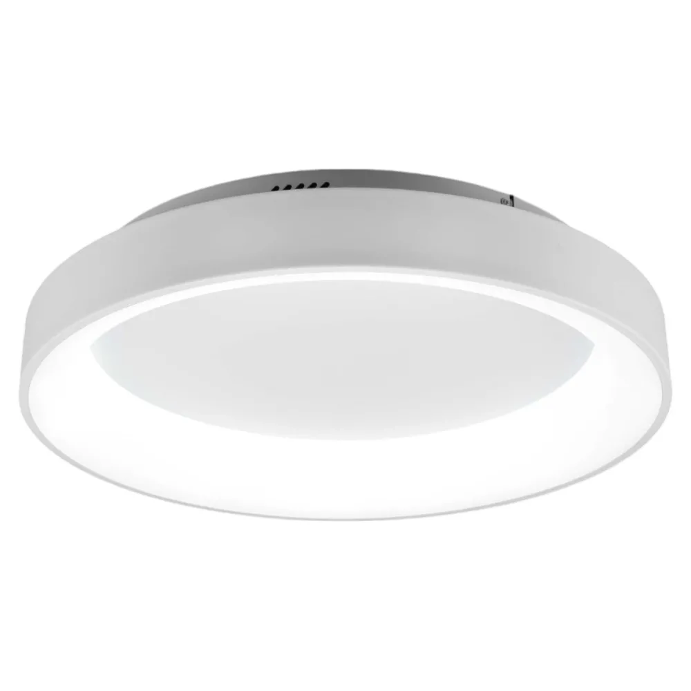 Plafoniere Moderne-Selezionato da Mazzolaluce Plafoniera da cucina rotonda 60cm bianco dimmerabile con telecomando