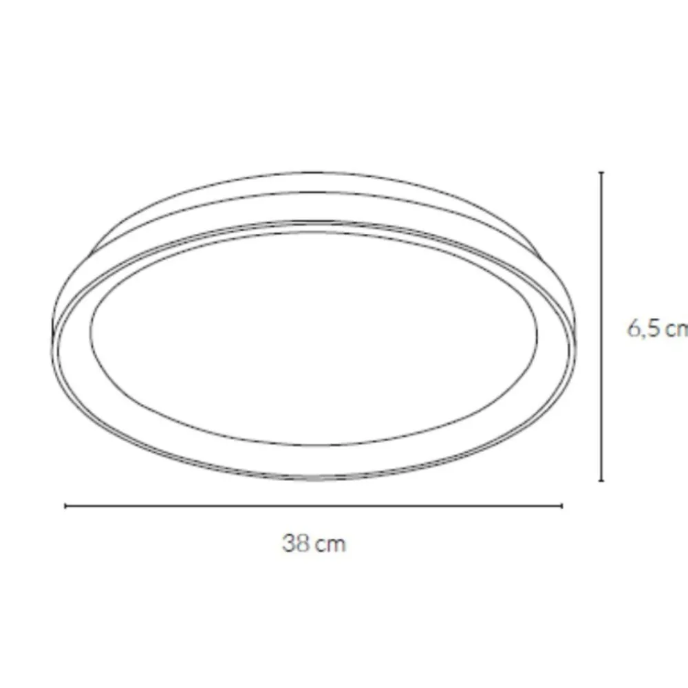 Plafoniere Moderne-Vivida International Plafoniera da cucina 48w 3000k 4000k vivida lifering bronzo rotonda dimmerabile