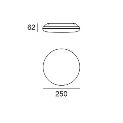 Plafoniere Da Esterno-Linea Light Plafoniera da esterno led 2700k 3000k 4000k ip54 switch