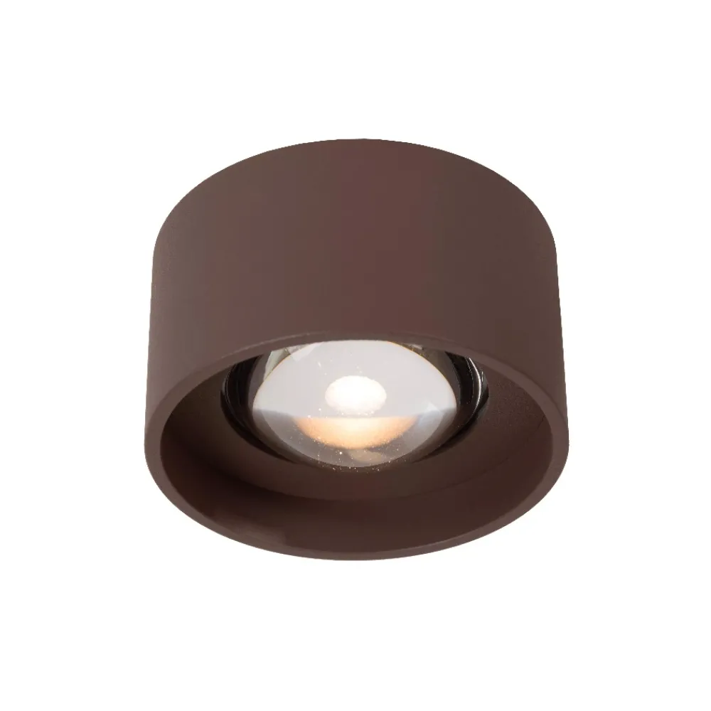 Plafoniere Da Esterno-Selezionato da Mazzolaluce Plafoniera da esterno marrone rotonda led 2700k ip54