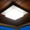 Plafoniere Da Esterno-Top Light Plafoniera da esterno miami quadrata bianca ip54