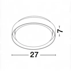 Plafoniere Da Esterno-Selezionato da Mazzolaluce Plafoniera da esterno moderna nera rotonda led 20w 3000k