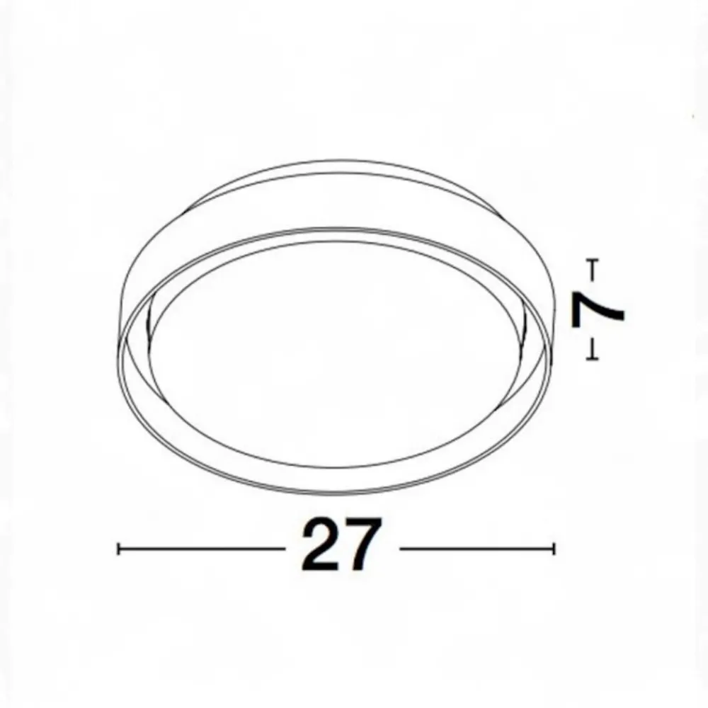 Plafoniere Da Esterno-Selezionato da Mazzolaluce Plafoniera da esterno moderna nera rotonda led 20w 3000k