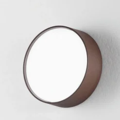 Applique Da Esterno-Ondaluce Plafoniera da esterno patio rotonda corten led 10w 3000k
