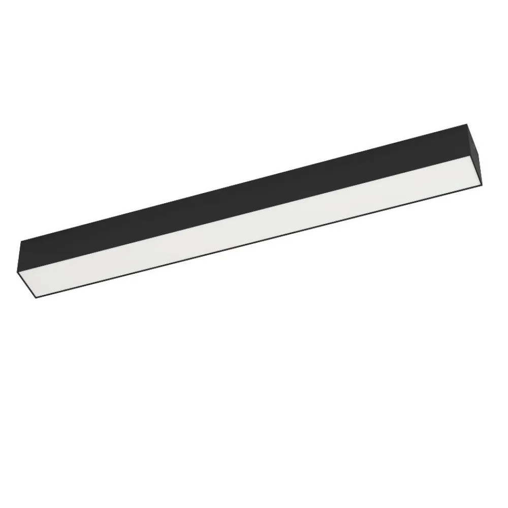 Plafoniere Da Esterno-Selezionato da Mazzolaluce Plafoniera da esterno rettangolare ip65 nera led 3000k 58cm