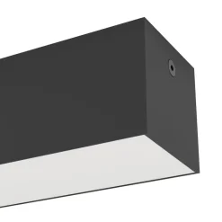 Plafoniere Da Esterno-Selezionato da Mazzolaluce Plafoniera da esterno rettangolare ip65 nera led 3000k 58cm