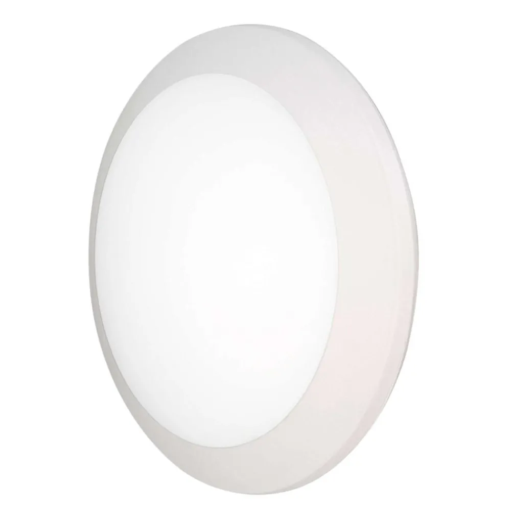 Plafoniere Da Esterno-Top Light Plafoniera da esterno rotonda 35cm bianca verona