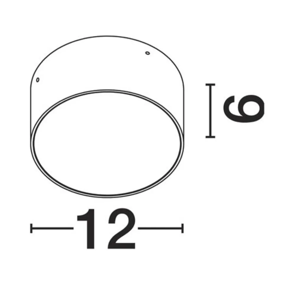 Plafoniere Da Esterno-Selezionato da Mazzolaluce Plafoniera da esterno rotonda antracite led 10w 3000k ip65