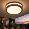 Plafoniere Da Esterno-Gea Luce Plafoniera da esterno rotonda marrone ura