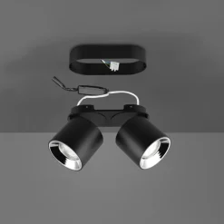 Plafoniere Moderne-Selezionato da Mazzolaluce Plafoniera da incasso o plafone con faretti orientabili