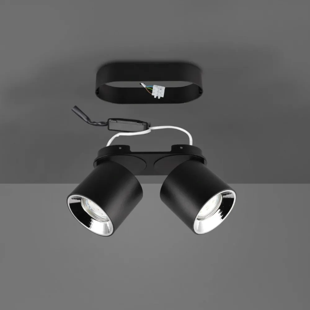 Plafoniere Moderne-Selezionato da Mazzolaluce Plafoniera da incasso o plafone con faretti orientabili