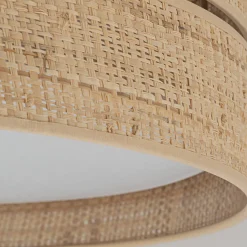 Plafoniere Moderne-Selezionato da Mazzolaluce Plafoniera da soffitto cilindro 60 cm di paglia per camera da letto