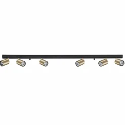 Plafoniere Moderne-Selezionato da Mazzolaluce Plafoniera da soffitto con faretti orientabili nero oro