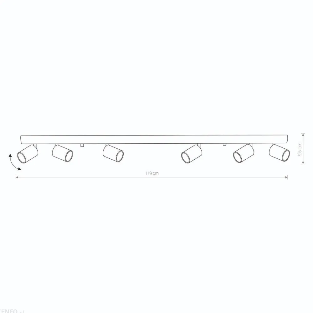 Plafoniere Moderne-Selezionato da Mazzolaluce Plafoniera da soffitto con faretti orientabili nero oro