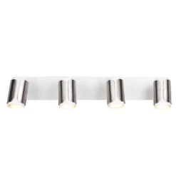 Plafoniere Moderne-Selezionato da Mazzolaluce Plafoniera da soffitto con luci orientabili bianco nickel