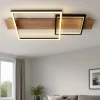 Plafoniere Moderne-Selezionato da Mazzolaluce Plafoniera da soffitto di legno per soggiorno led 24w 3000k