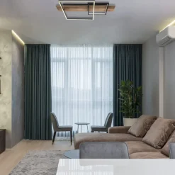 Plafoniere Moderne-Selezionato da Mazzolaluce Plafoniera da soffitto di legno per soggiorno led 24w 3000k
