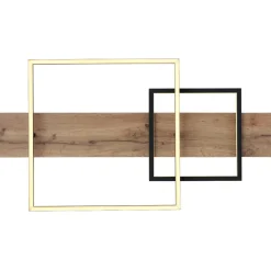 Plafoniere Moderne-Selezionato da Mazzolaluce Plafoniera da soffitto di legno per soggiorno led 24w 3000k