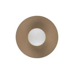 Plafoniere Moderne-Selezionato da Mazzolaluce Plafoniera da soffitto disco in metallo sabbia sfera in vetro