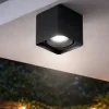 Plafoniere Da Esterno-Perenz Illuminazione Plafoniera da soffitto esterno ip54 gu10 perenz brick antracite opaco