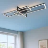 Plafoniere Moderne-Selezionato da Mazzolaluce Plafoniera da soffitto led 3000k design nero dimmerabile