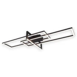 Plafoniere Moderne-Selezionato da Mazzolaluce Plafoniera da soffitto led 3000k design nero dimmerabile