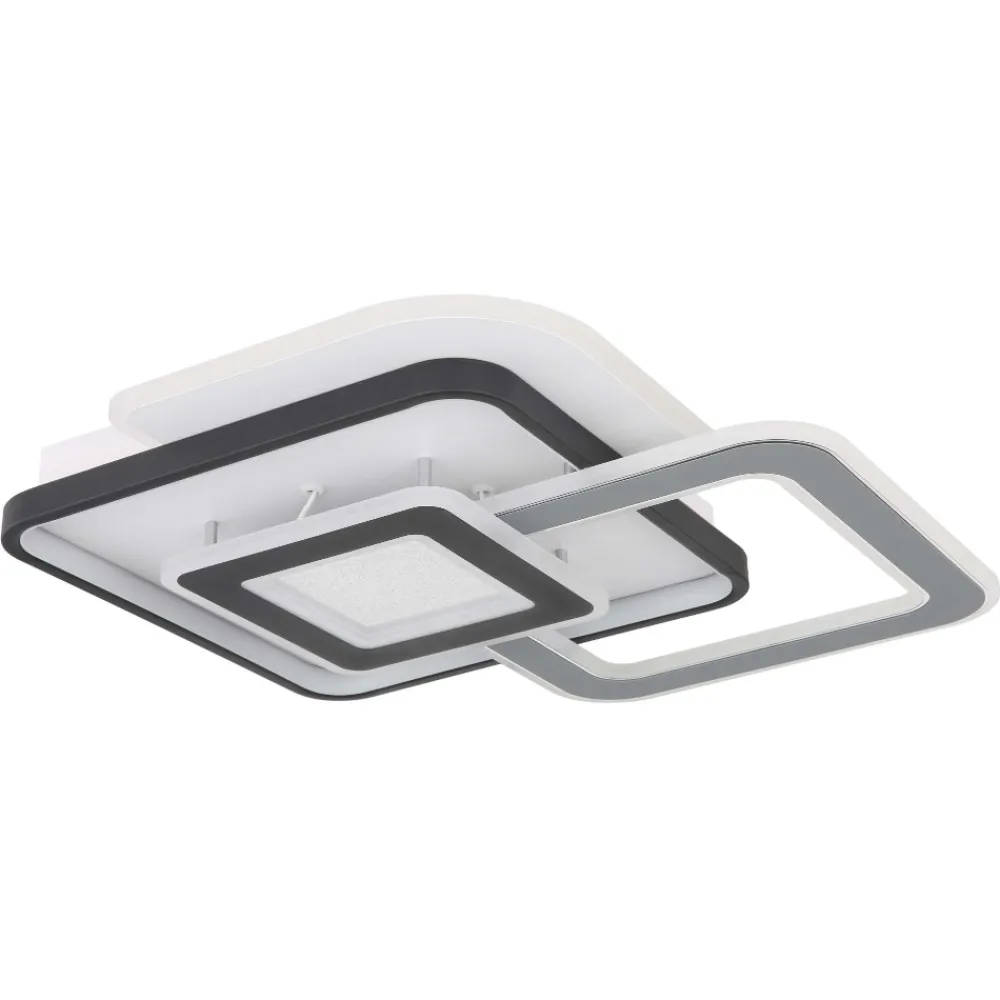 Plafoniere Moderne-Selezionato da Mazzolaluce Plafoniera da soffitto led 3000k nero grigio