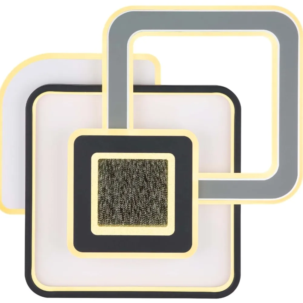 Plafoniere Moderne-Selezionato da Mazzolaluce Plafoniera da soffitto led 3000k nero grigio